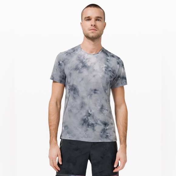 Lululemon Men’s Fast and Free Short Sleeve Running Tee in Spray Dye Size L/XL - Picture 1 of 9
